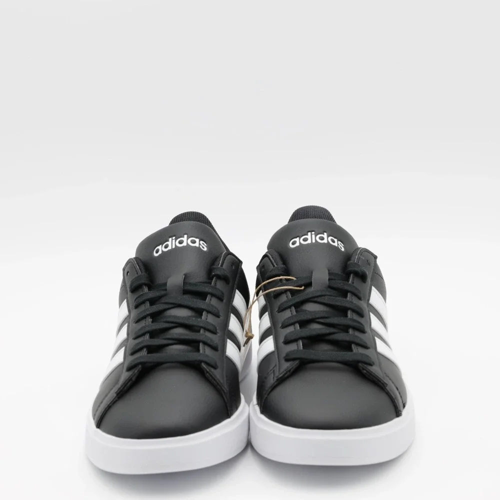 Adidas Men's Classic 3 Stripe Comfort Cushioned Grand Court 2.0 Shoes Black‎ 10